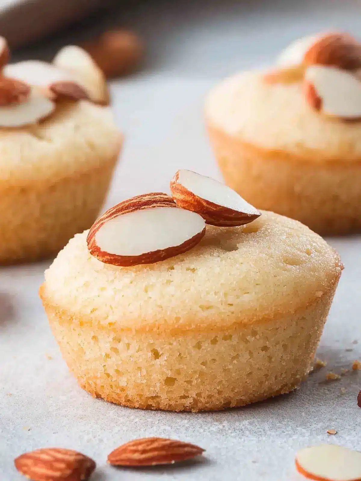 Delicious Mini French Almond Cakes Perfect for Sweet Cravings 2 Mini French Almond Cakes