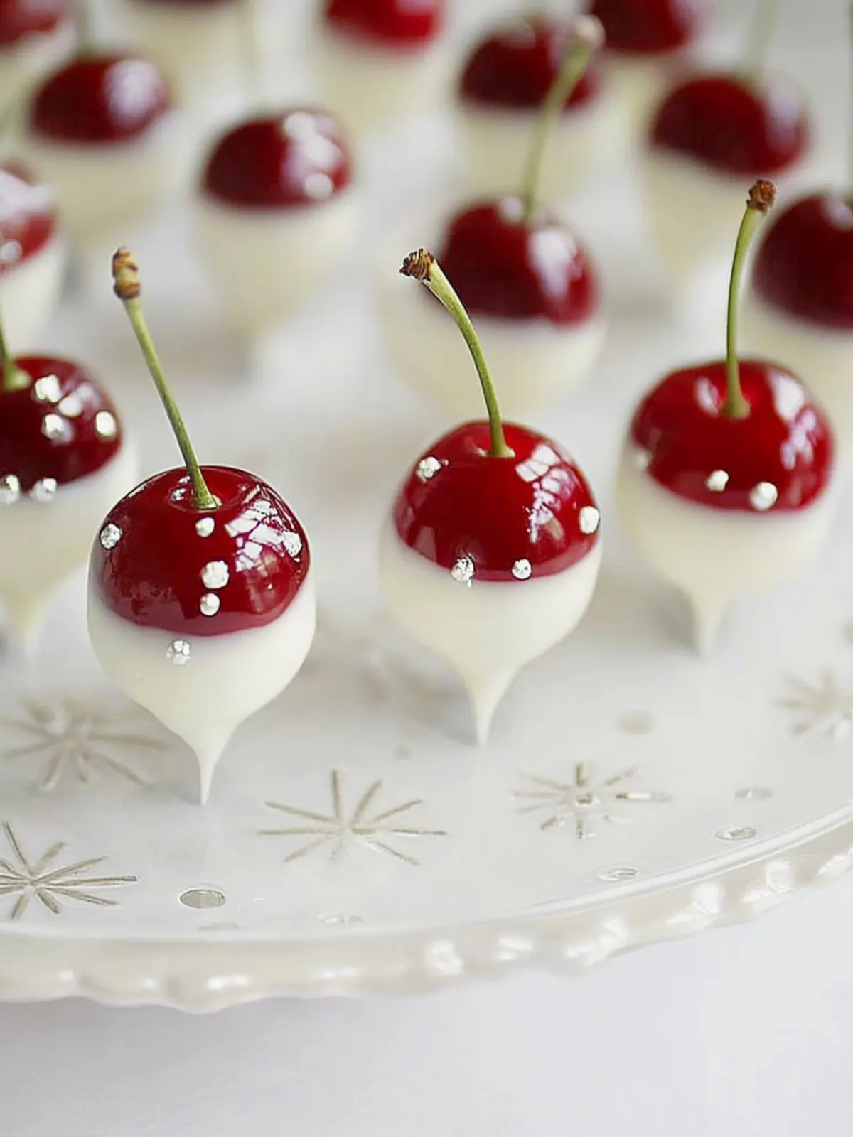 Irresistibly Sweet White Chocolate Dipped Cherries Delight 2 White Chocolate Dipped Cherries