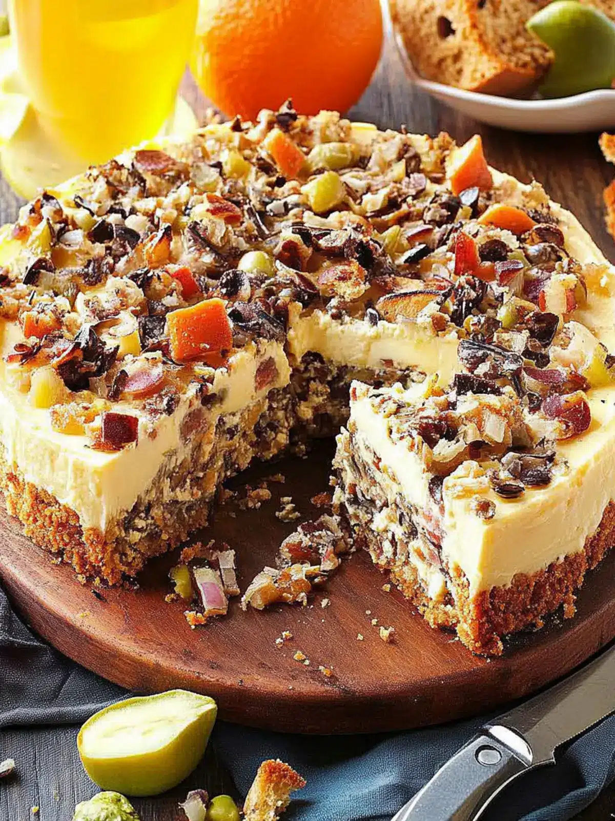 Muffuletta Cheesecake