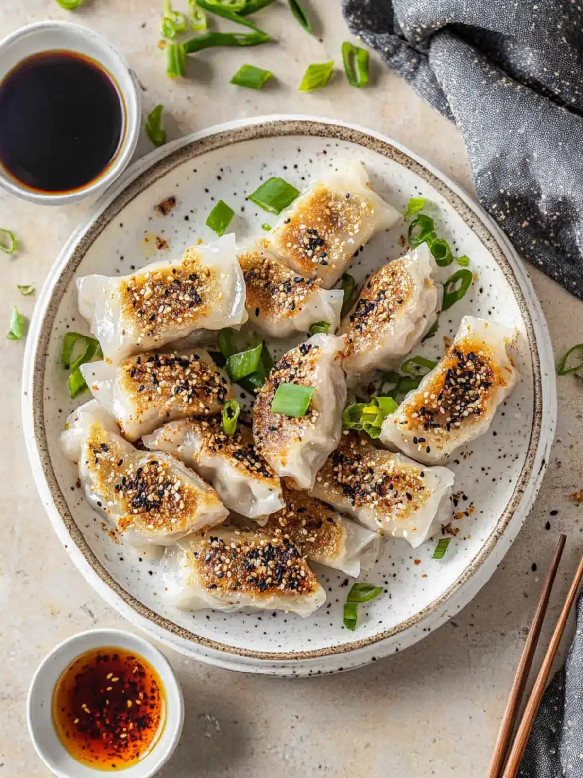 Crispy Rice Paper Dumplings