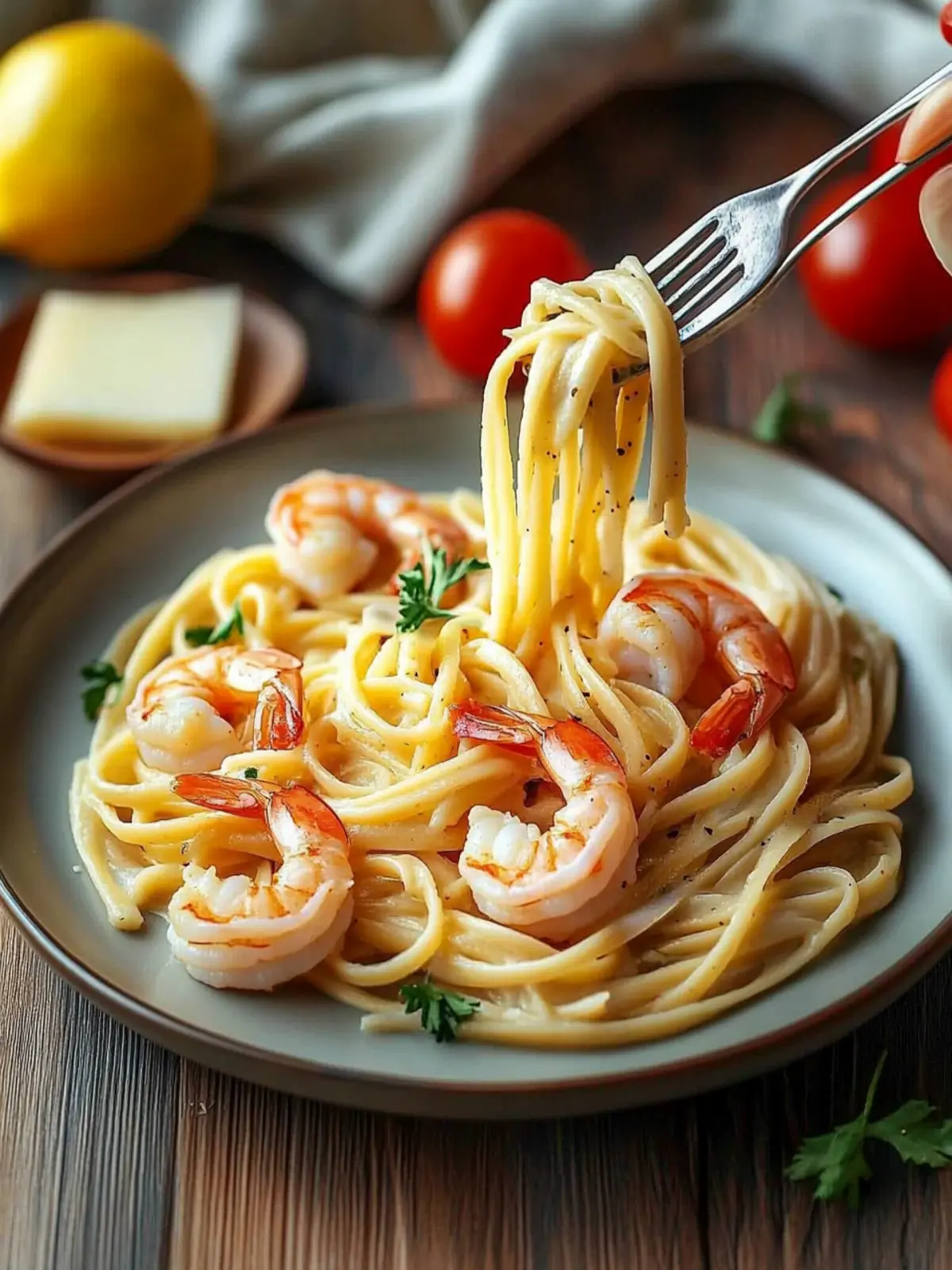 Creamy Garlic Shrimp Linguine: A Flavorful Dinner Delight 4 Creamy Garlic Shrimp Linguine