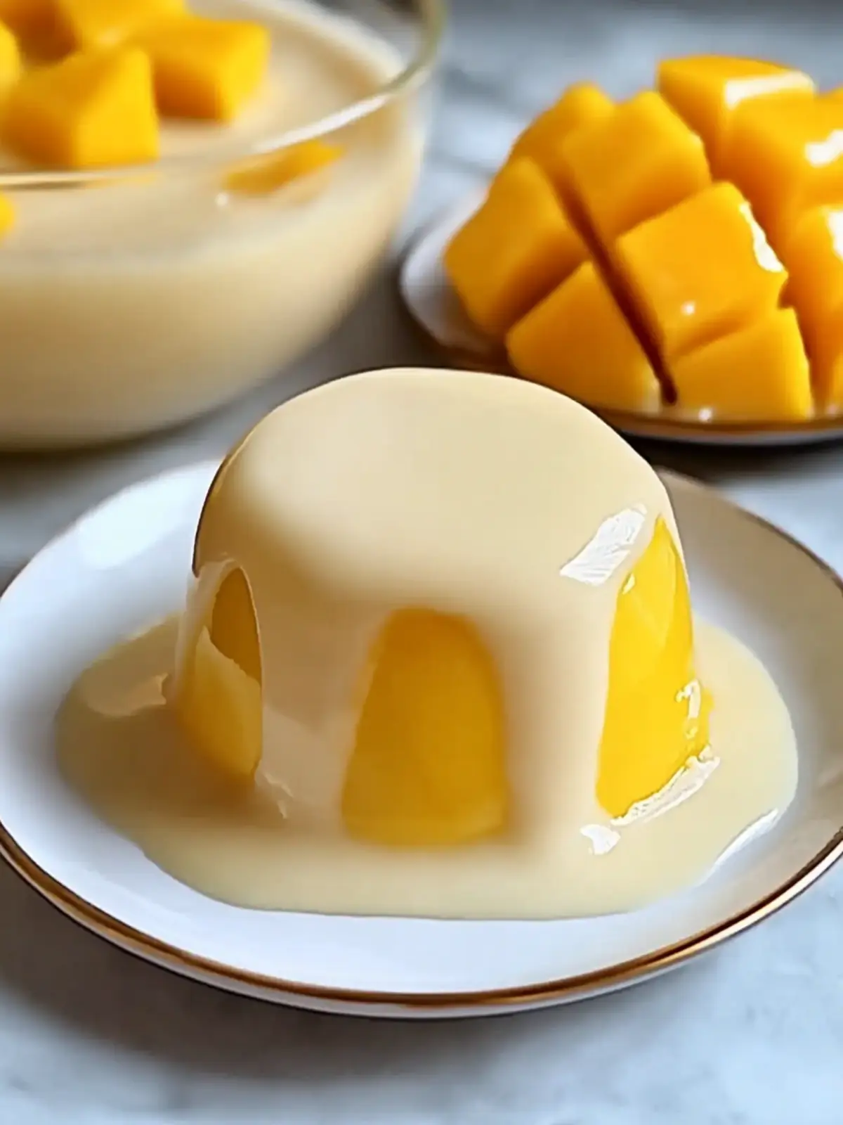 Easy Simple Mango Pudding Recipe