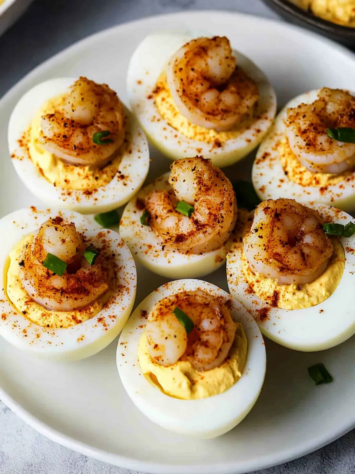 Cajun Shrimp Deviled Eggs