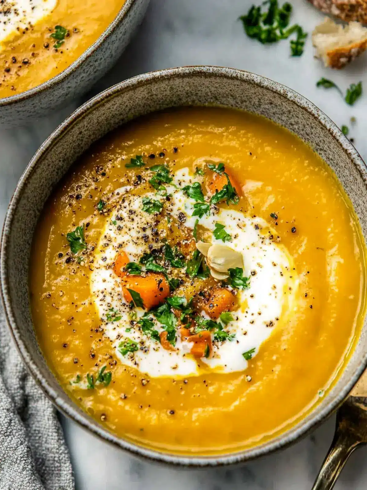 Roasted Swede and Carrot Soup