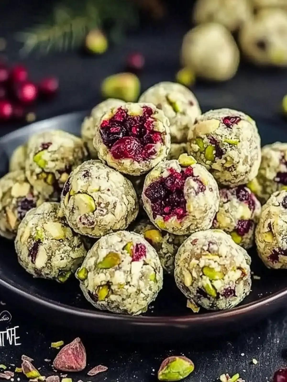 Pistachio Cranberry White Chocolate Truffles Easy No Bake Bliss 2 Pistachio Cranberry White Chocolate Truffles-EASY NO BAKE GLUTEN FREE
