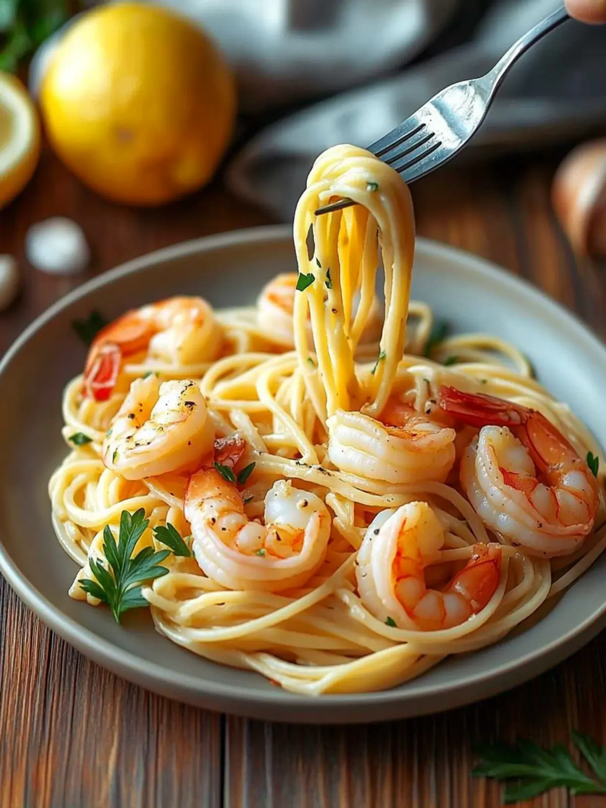 Creamy Garlic Shrimp Linguine: A Flavorful Dinner Delight 3 Creamy Garlic Shrimp Linguine