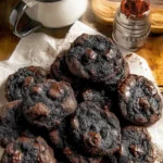 “Lump of Coal” Bittersweet Chocolate Cookies