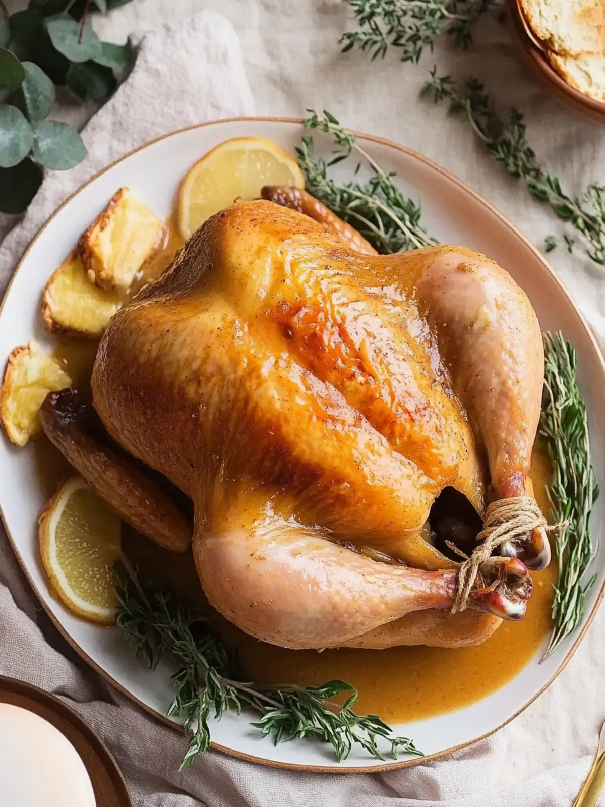 Succulent Sunday Roast Chicken Dinner with Creamy Gravy 2 Sunday Roast Chicken Dinner with Chicken Gravy