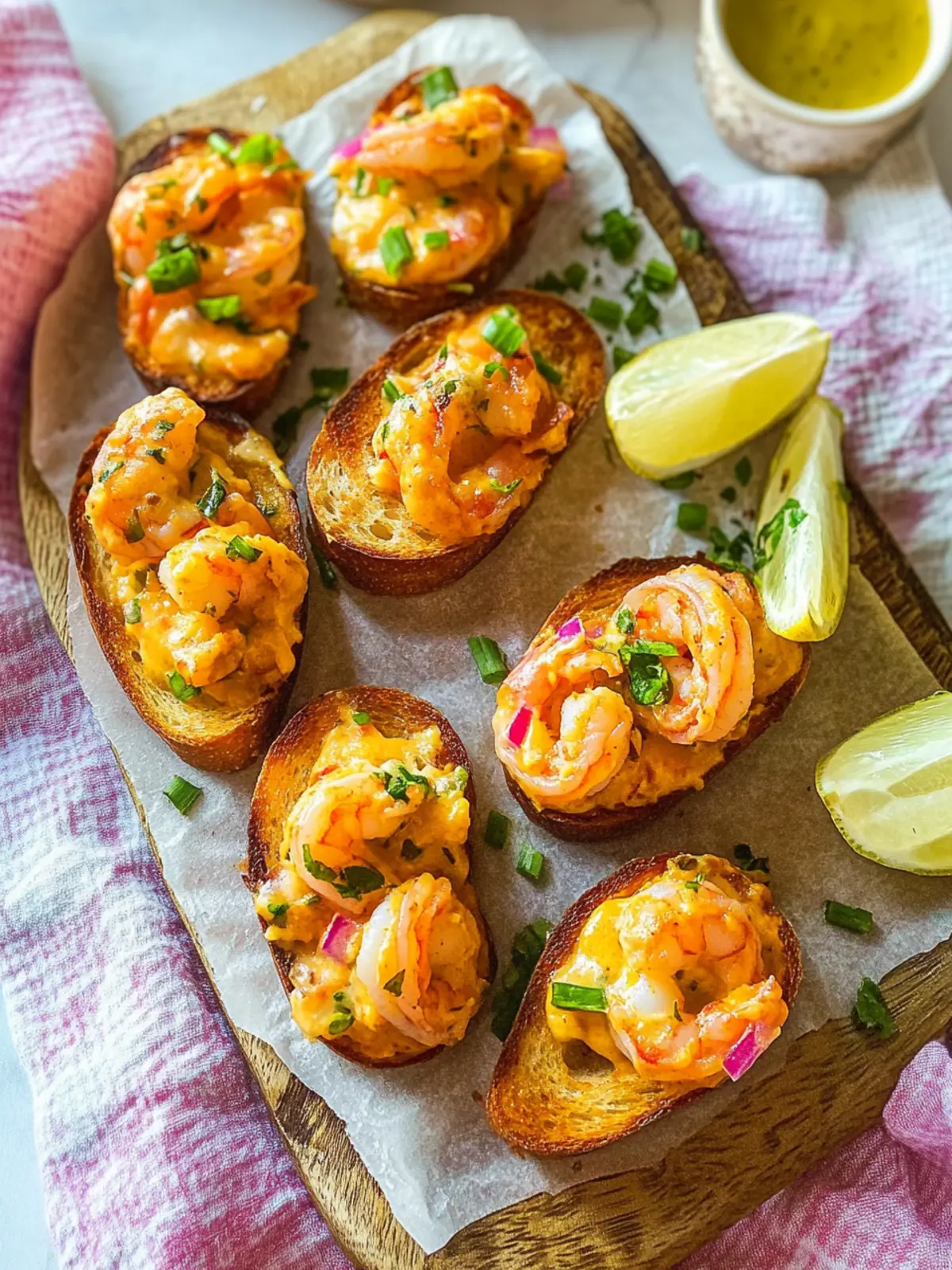 Pimento Cheese Shrimp Toast Appetizer