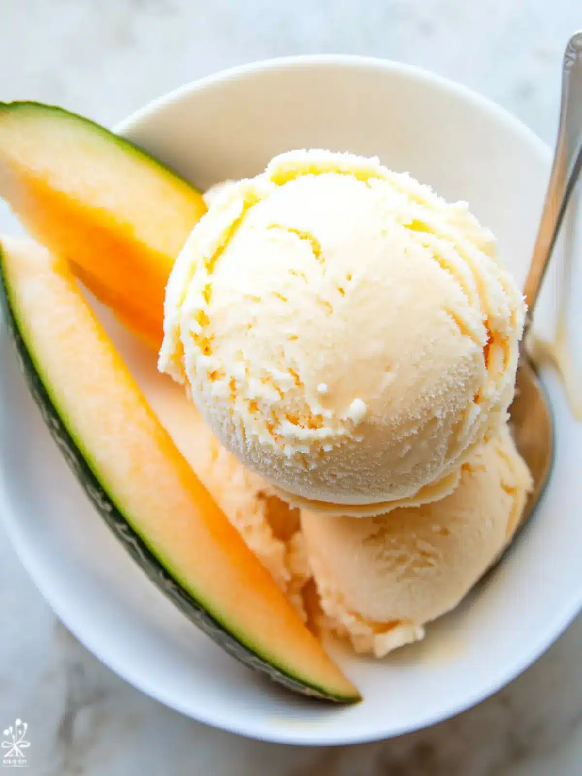 Cantaloupe Sea Salt Ice Cream