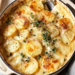Decadent Truffle Potato Gratin with Gruyere & Smoked Cheddar 4 Truffle Potato Gratin with Gruyere & Smoked Cheddar