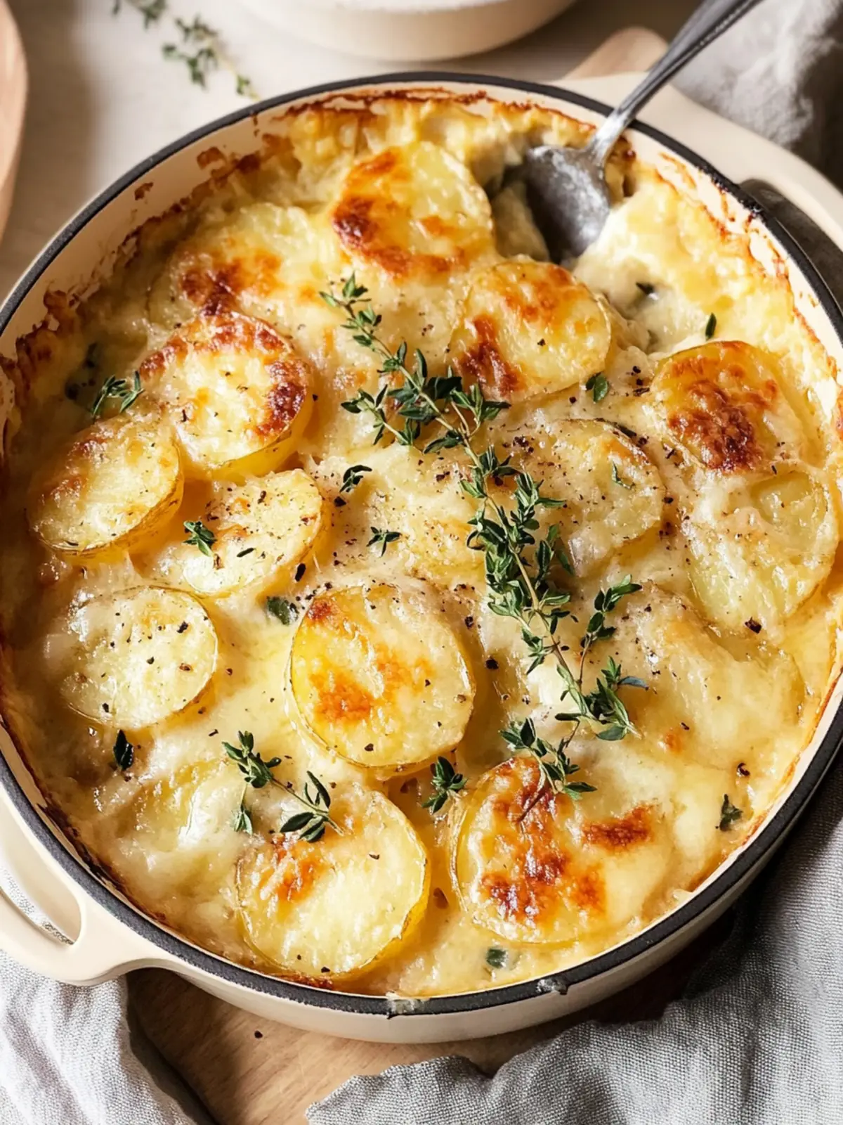 Decadent Truffle Potato Gratin with Gruyere & Smoked Cheddar 5 Truffle Potato Gratin with Gruyere & Smoked Cheddar