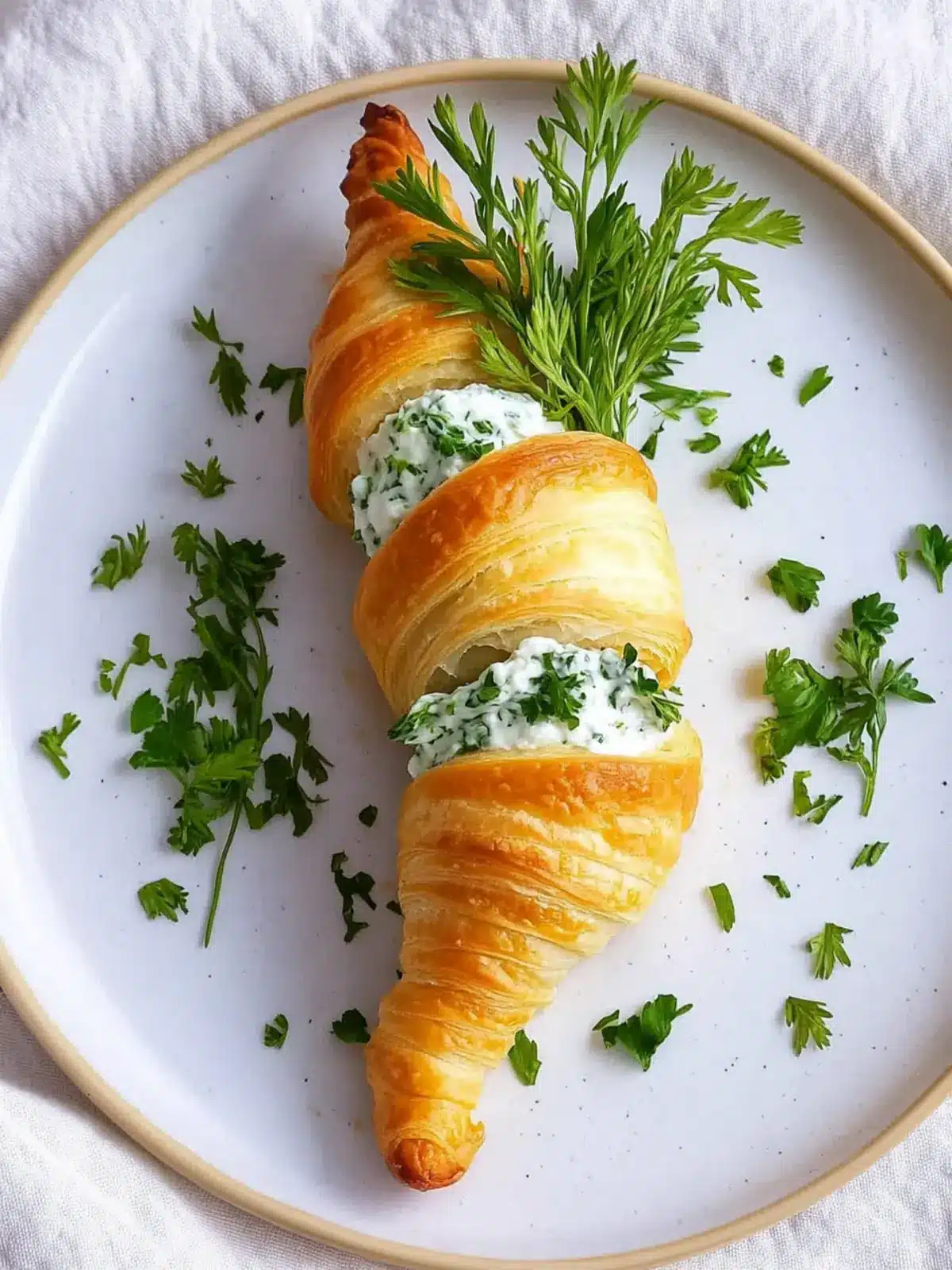 Stuffed Crescent Roll Carrots