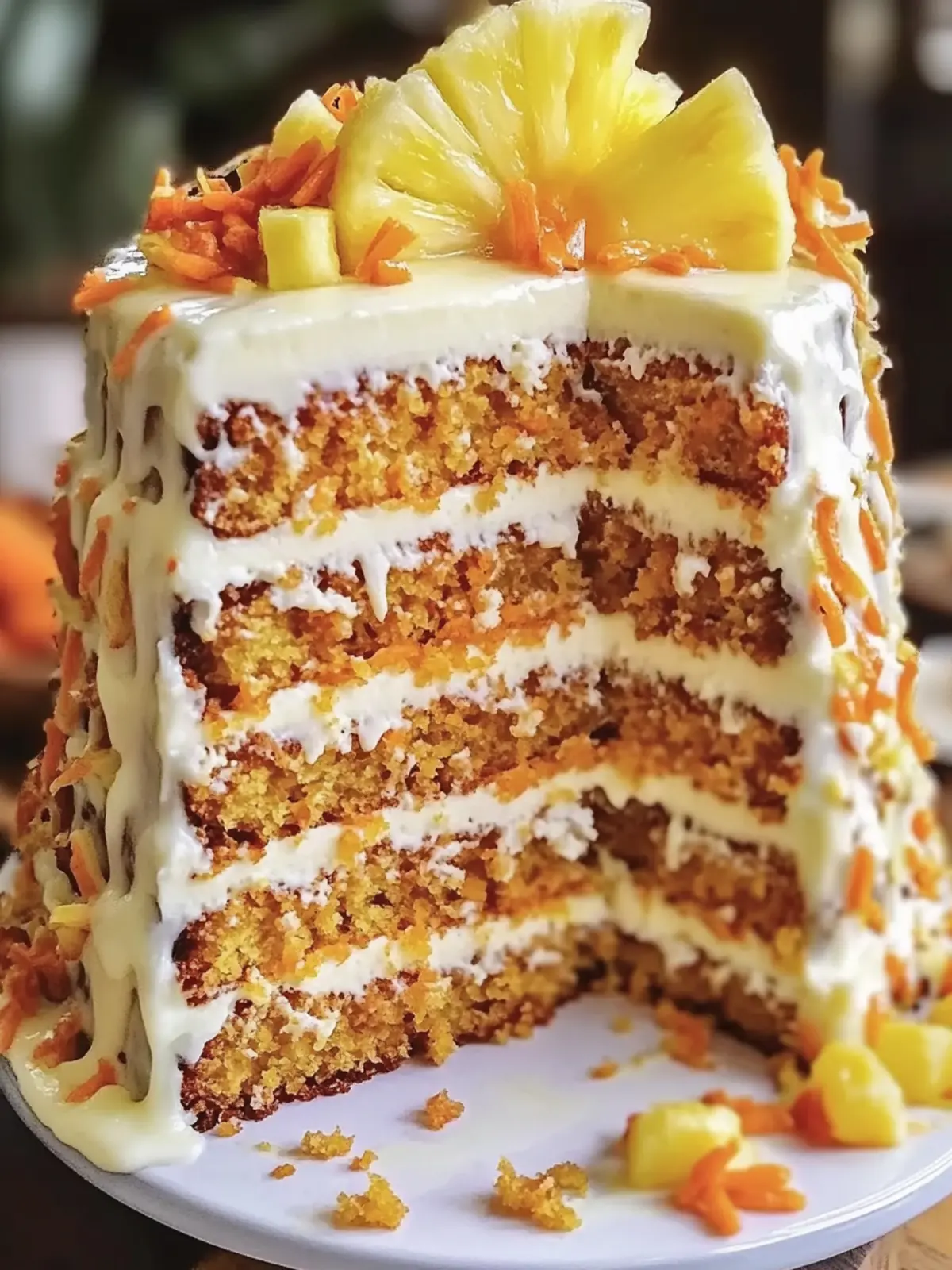 Hawaiian Carrot Pineapple Cake