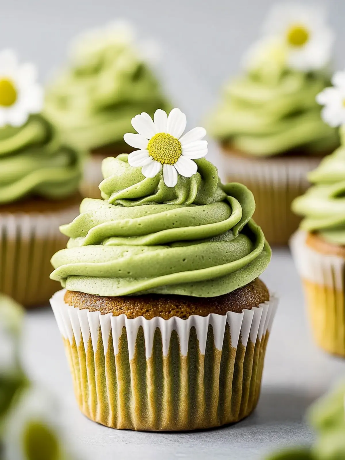 Small Batch Matcha Cupcakes