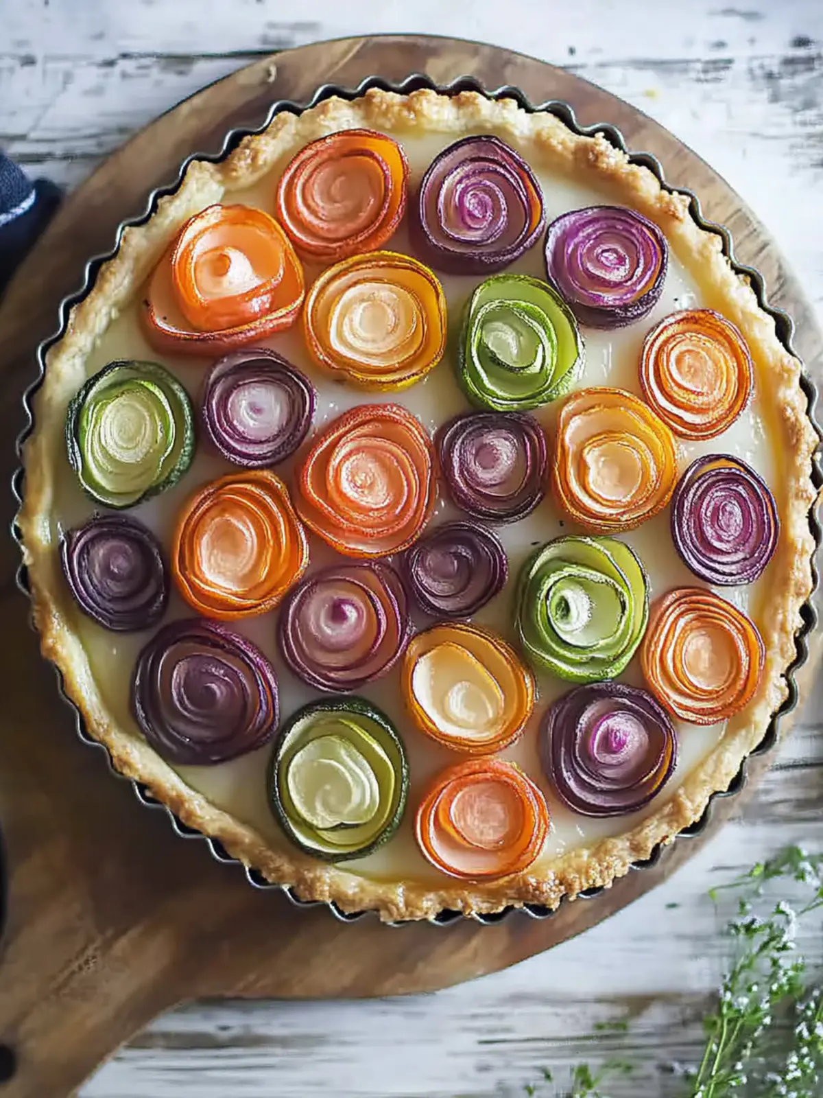 Veggie Rose Tart: A Colorful Twist on Comfort Food 3 Veggie Rose Tart