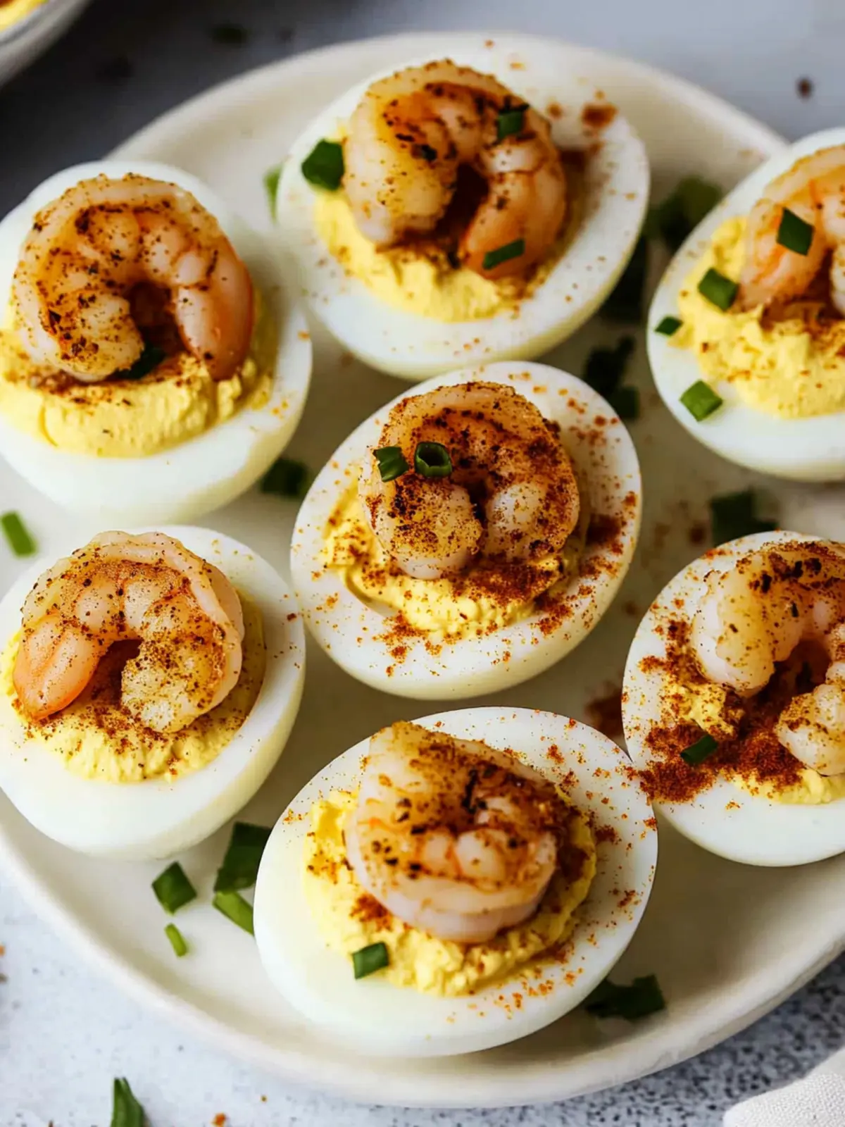 Cajun Shrimp Deviled Eggs