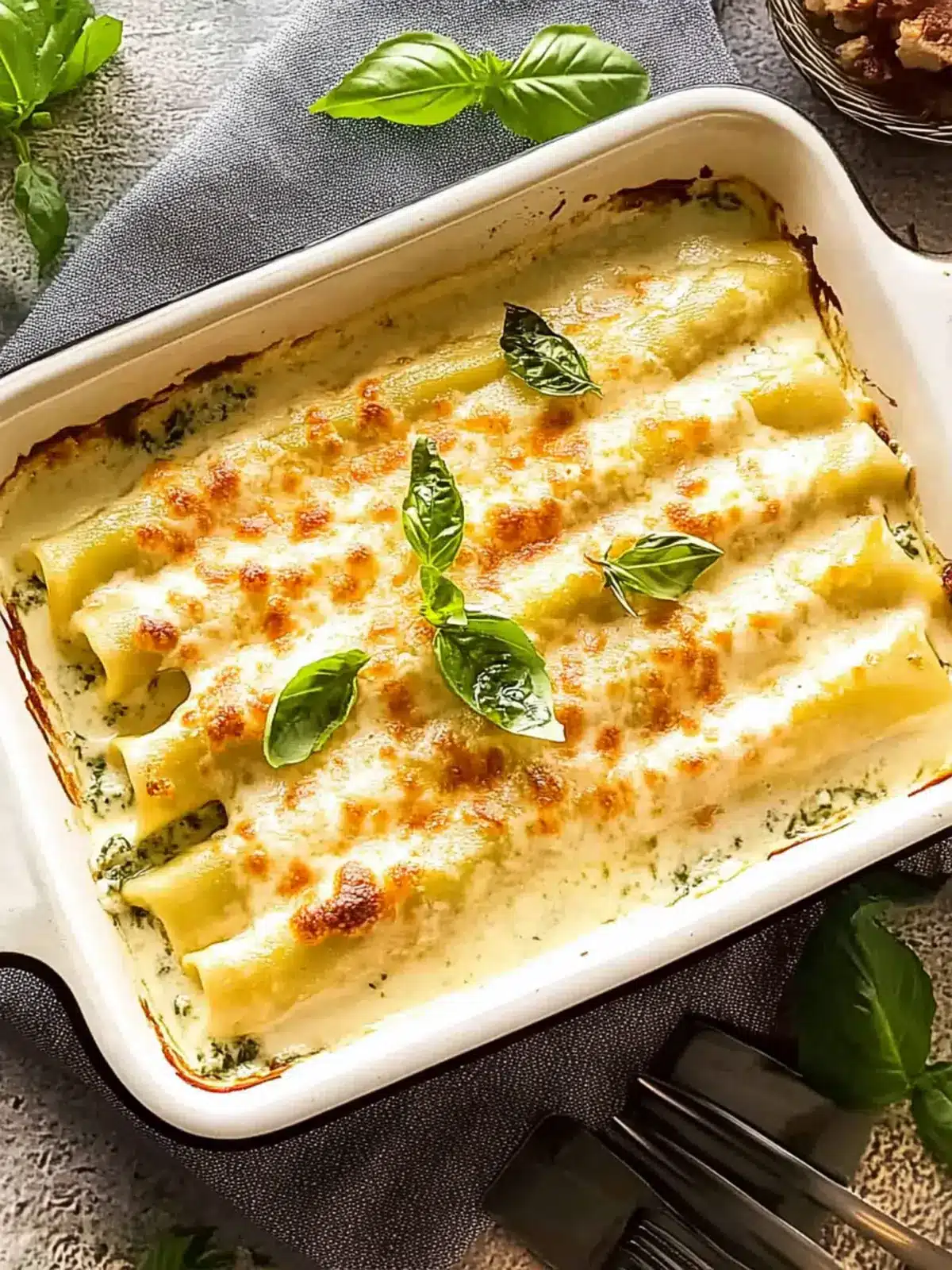 Seafood Cannelloni with Shrimp, Spinach and Ricotta