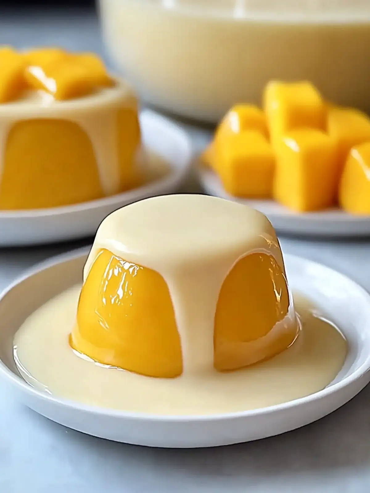 Easy Simple Mango Pudding Recipe