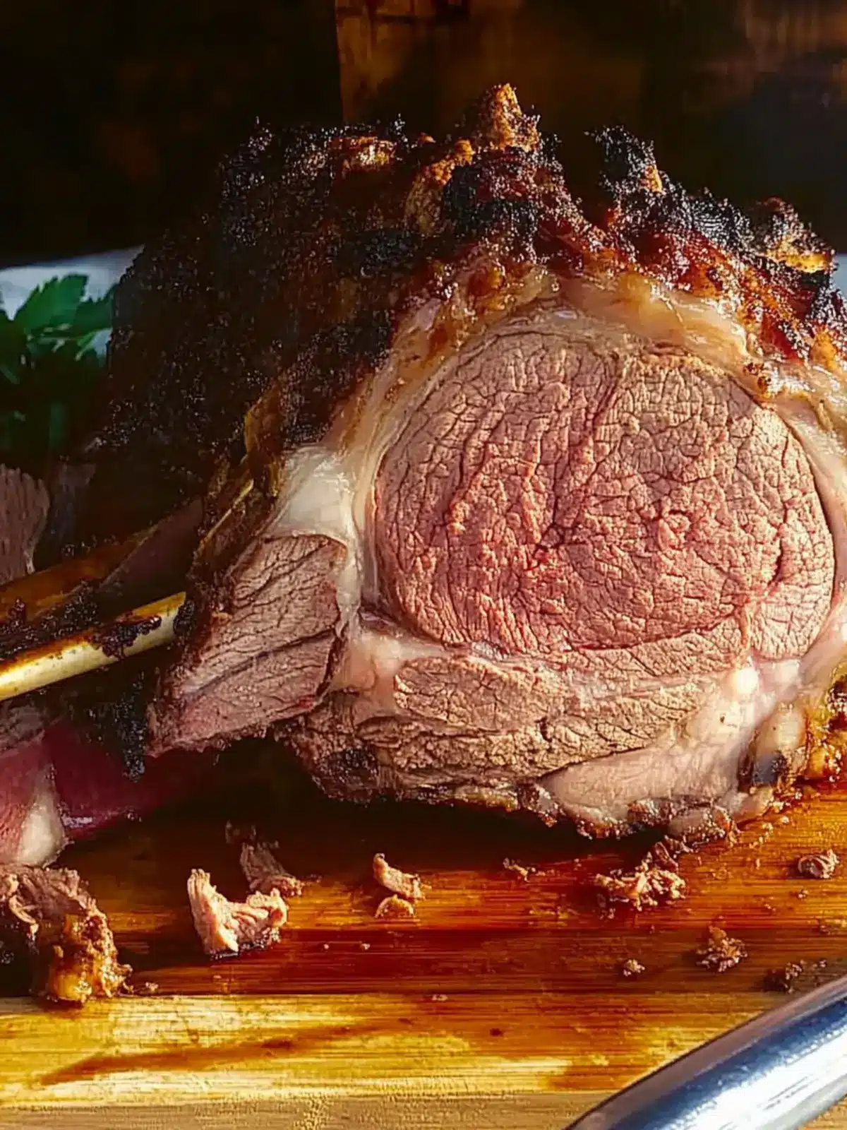 Smoked Standing Rib Roast