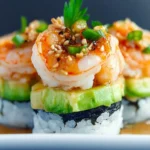 Spicy Shrimp Sushi Stacks: A Fun & Flavorful Twist! 8 Spicy Shrimp Sushi Stacks