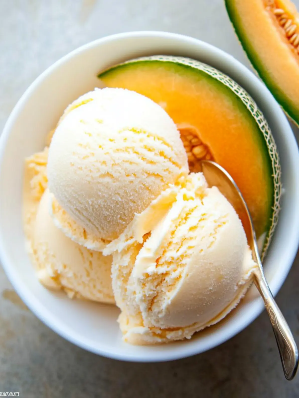 Cantaloupe Sea Salt Ice Cream