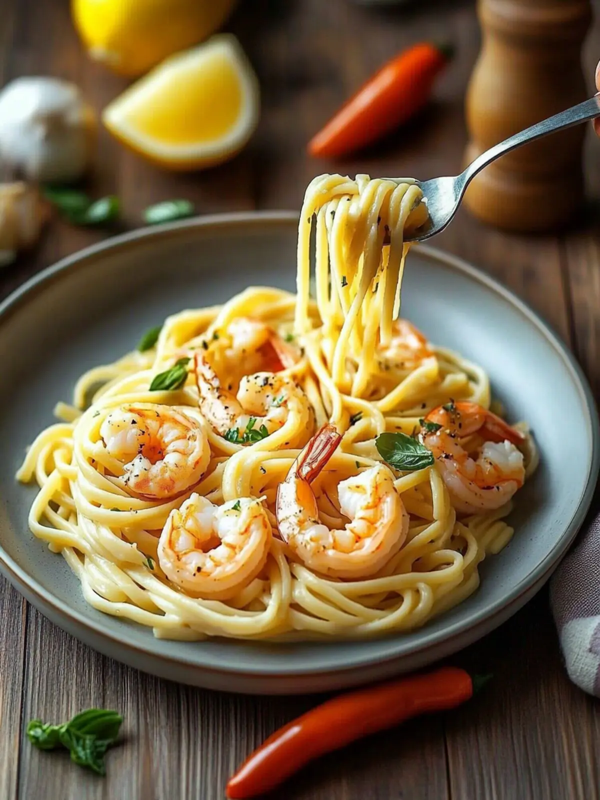 Creamy Garlic Shrimp Linguine: A Flavorful Dinner Delight 5 Creamy Garlic Shrimp Linguine
