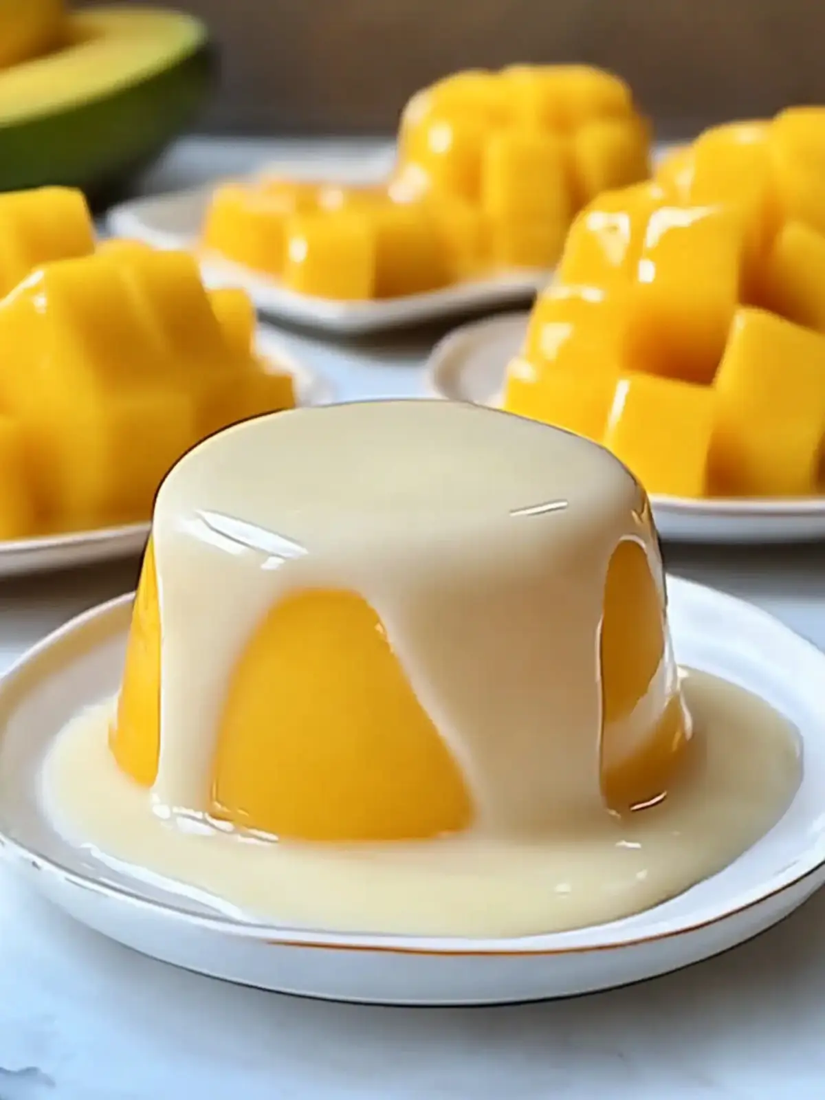 Easy Simple Mango Pudding Recipe