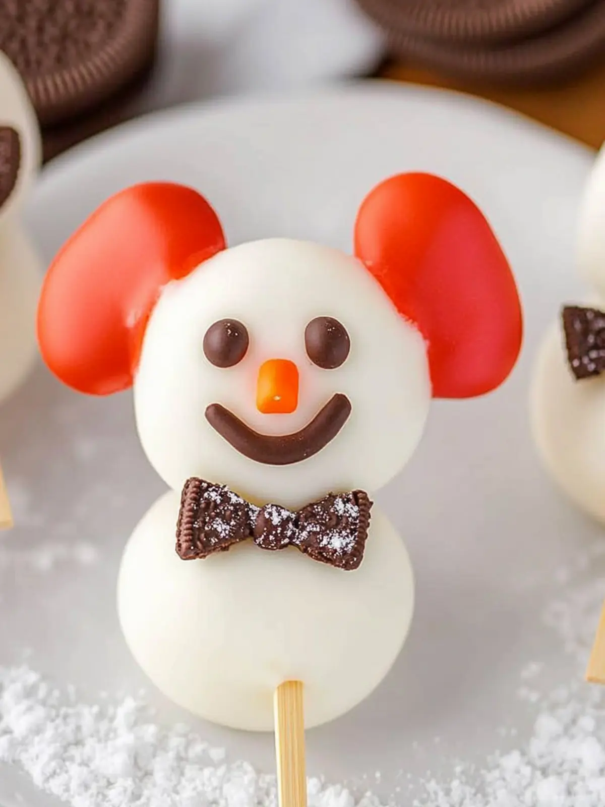 Budget-Friendly Oreo Snowman Pops