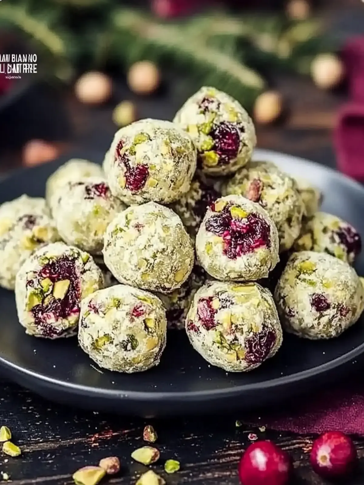 Pistachio Cranberry White Chocolate Truffles Easy No Bake Bliss 5 Pistachio Cranberry White Chocolate Truffles-EASY NO BAKE GLUTEN FREE