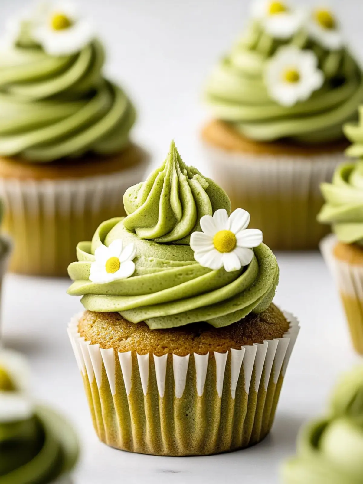 Small Batch Matcha Cupcakes