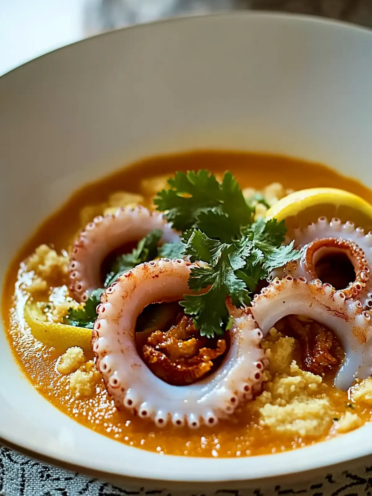 Squid Ring and Coconut Curry