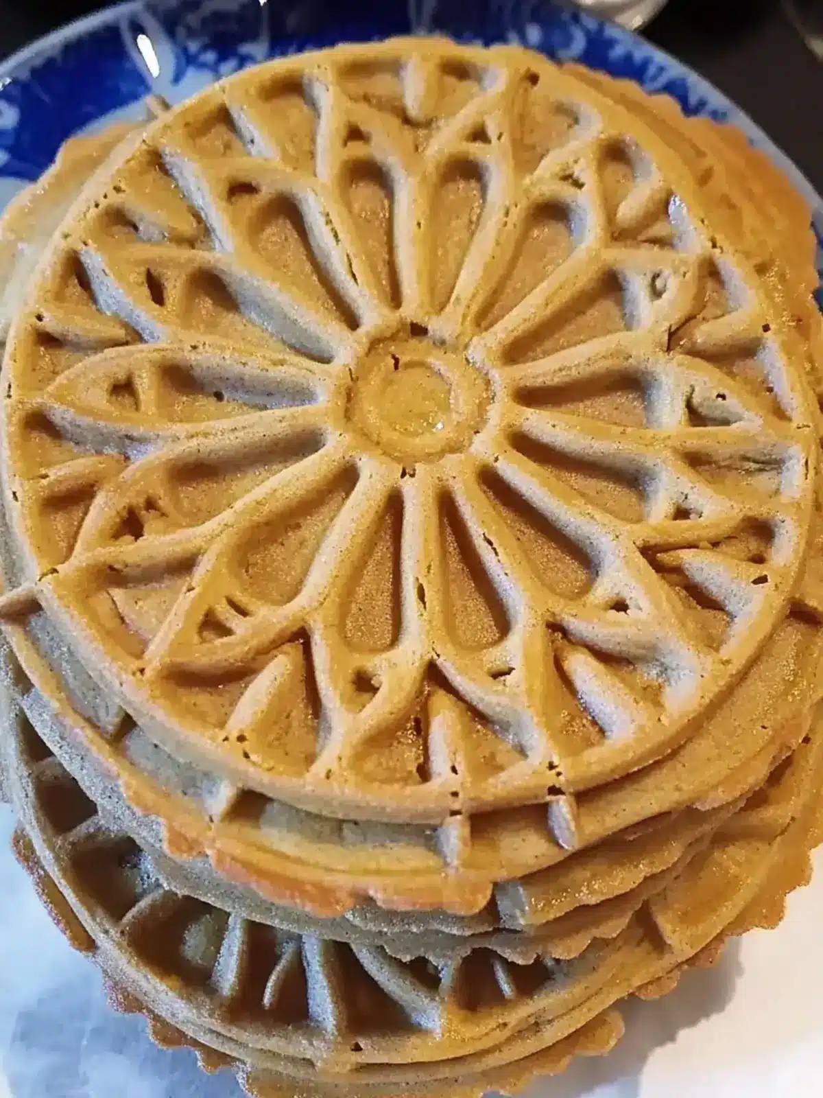 Gingerbread Pizzelles