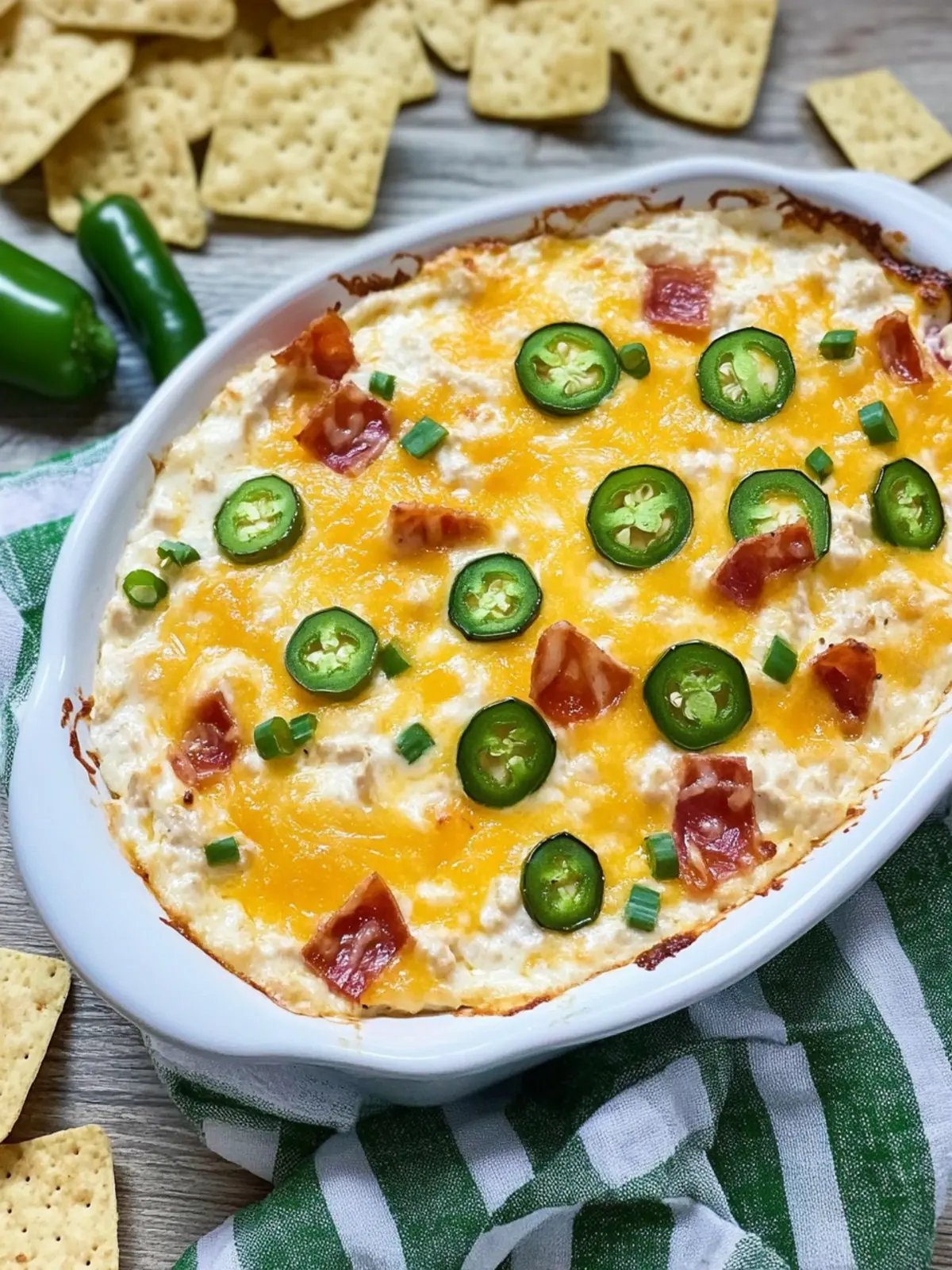 Savor the Spice: Jalapeno Popper Chicken Dip Delight 5 Jalapeno Popper Chicken Dip