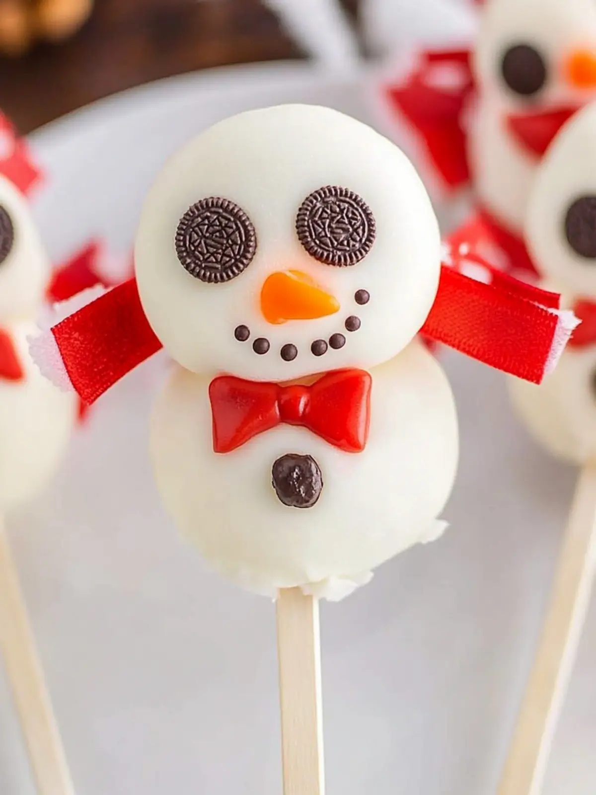 Budget-Friendly Oreo Snowman Pops