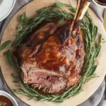 Savory Pulled Leg of Lamb with Rich Red Wine Sauce Recipe 6 Pulled leg of lamb with red wine sauce