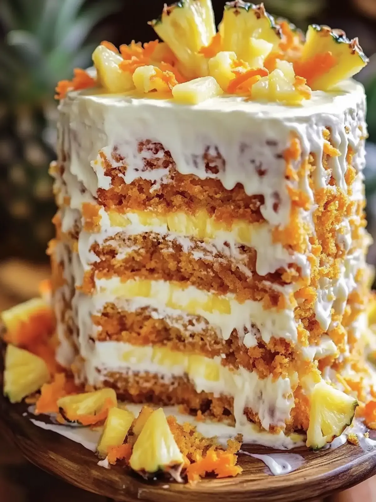 Hawaiian Carrot Pineapple Cake