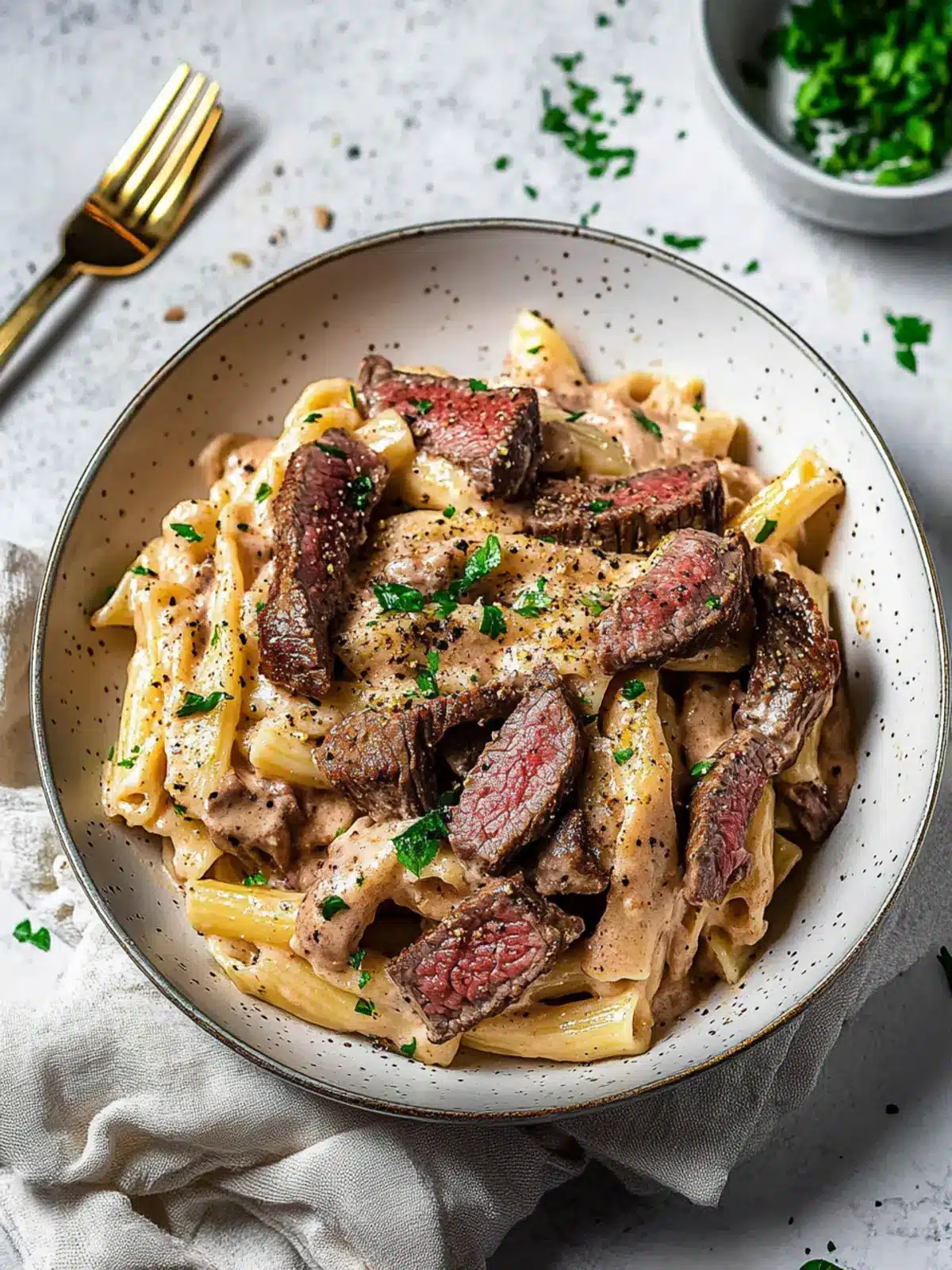 Creamy Steak Pasta: Indulge Your Taste Buds Tonight 2 Creamy Steak Pasta