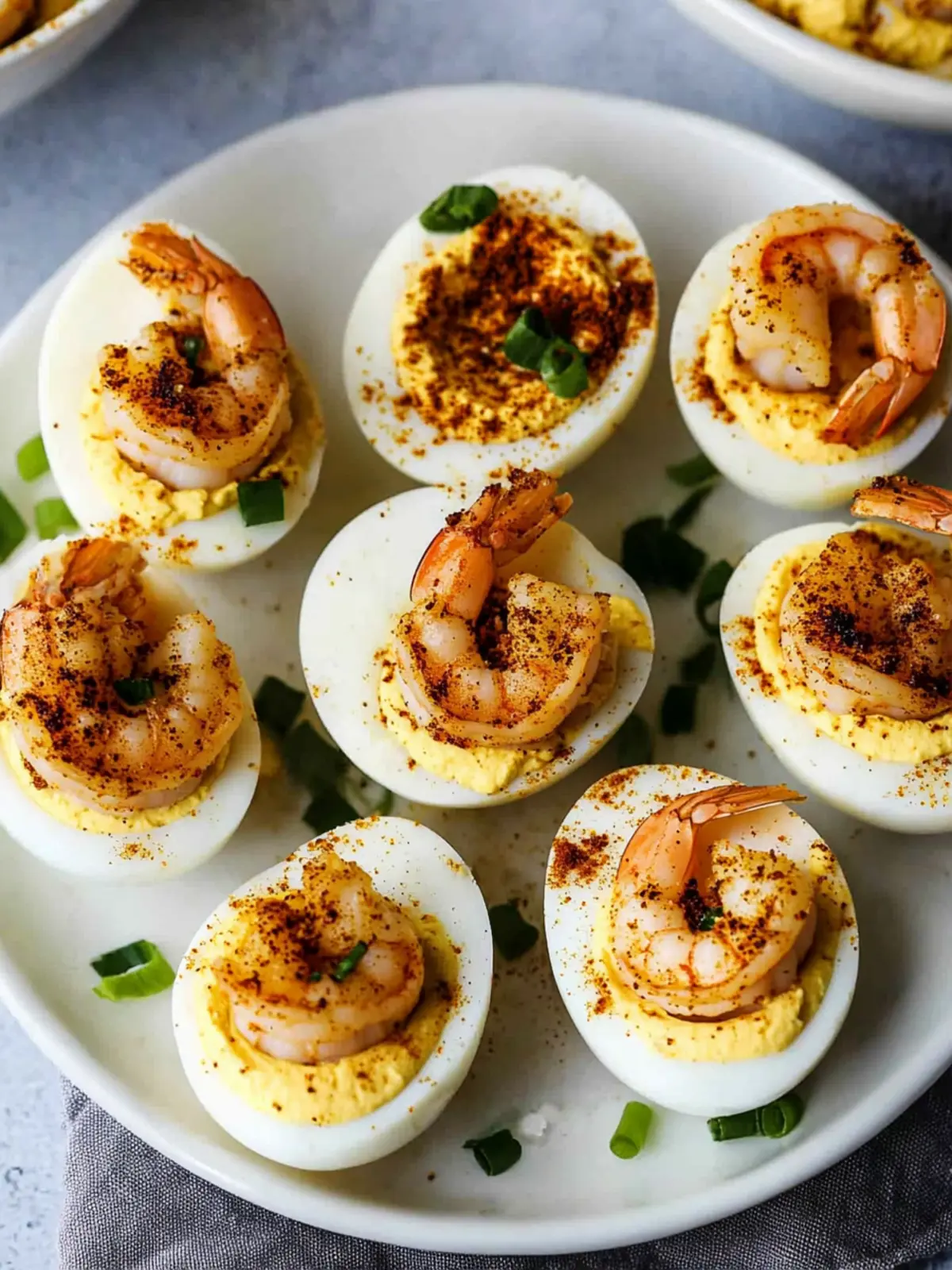 Cajun Shrimp Deviled Eggs