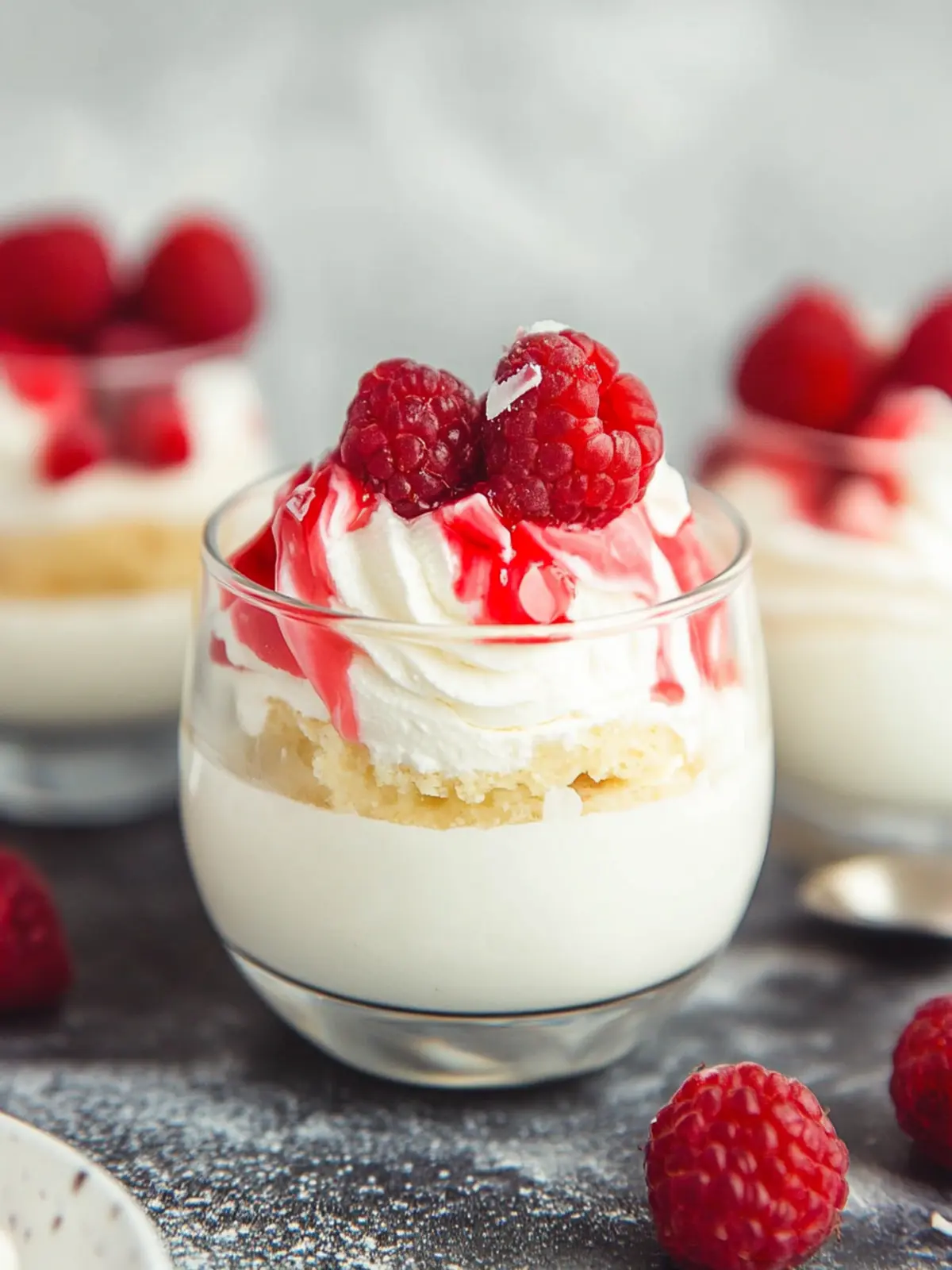 Decadent White Chocolate Mousse with Raspberry Delight 4 White Chocolate Mousse