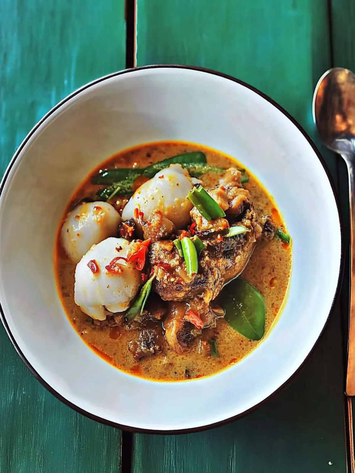 Red Duck Curry with Lychees