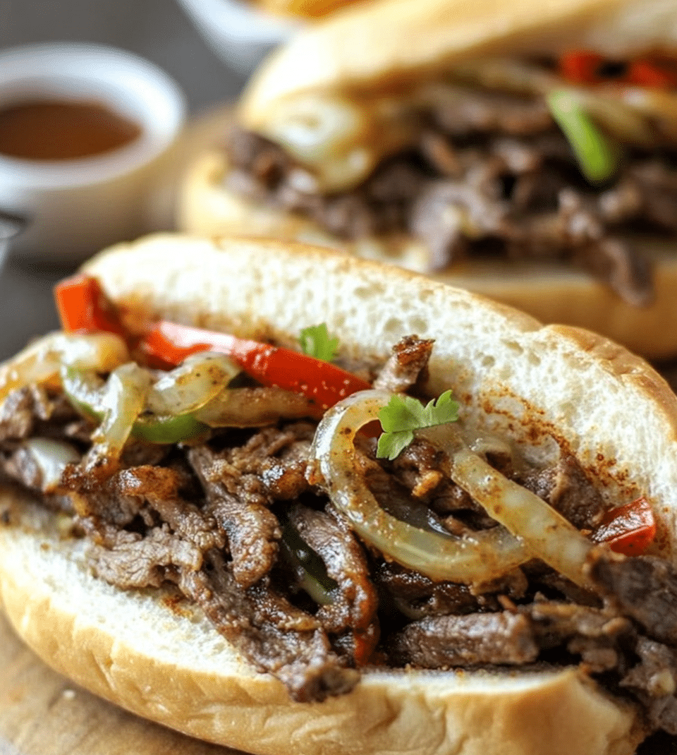 Savory Cajun Cheesesteak Sandwich for a Flavorful Feast