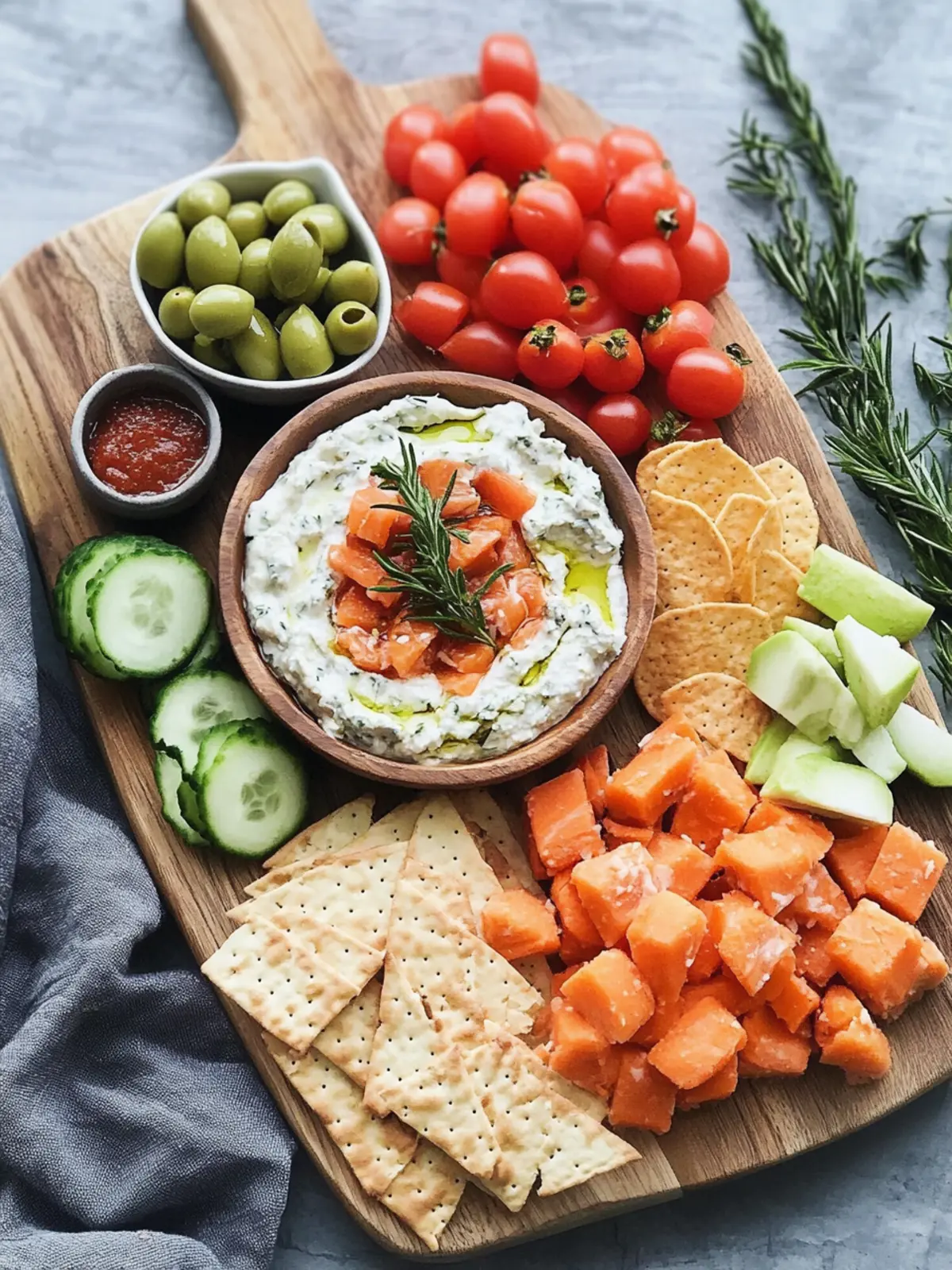 Triple Dip Snack Board