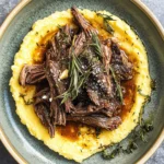 Rosemary Braised Beef with Polenta