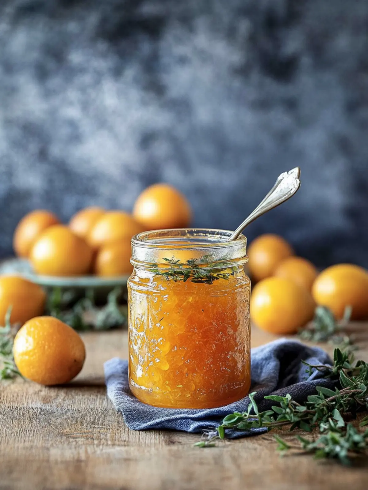 Kumquat Lemon Thyme Marmalade