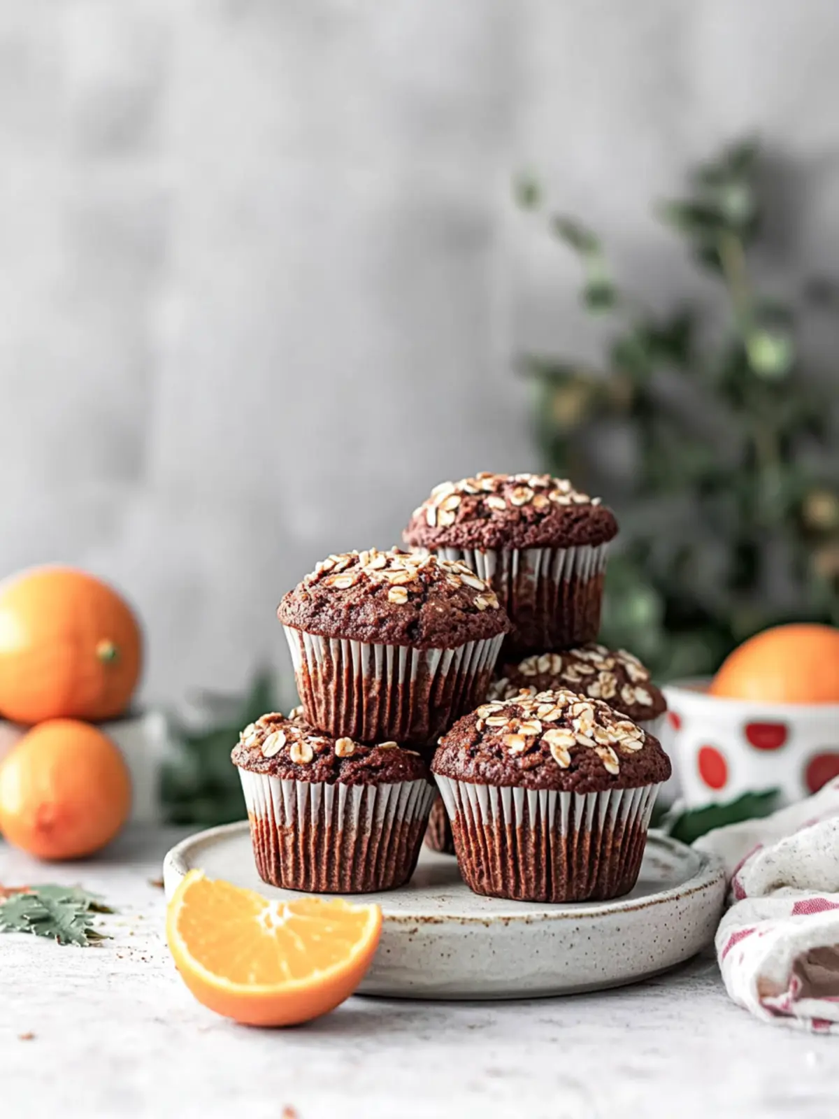 Carob Chocolate Orange Muffins