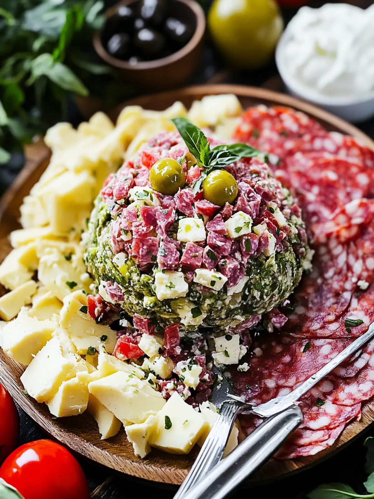 The Muffuletta Cheese Ball