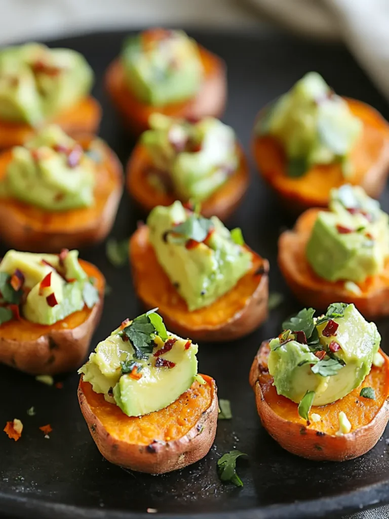 Sweet Potato Bites with Avocado