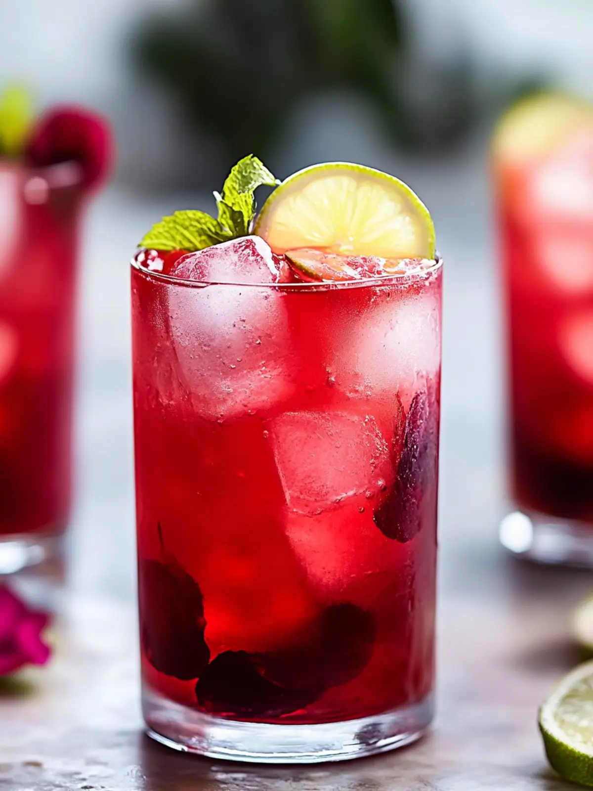 Hibiscus Iced Tea Cooler