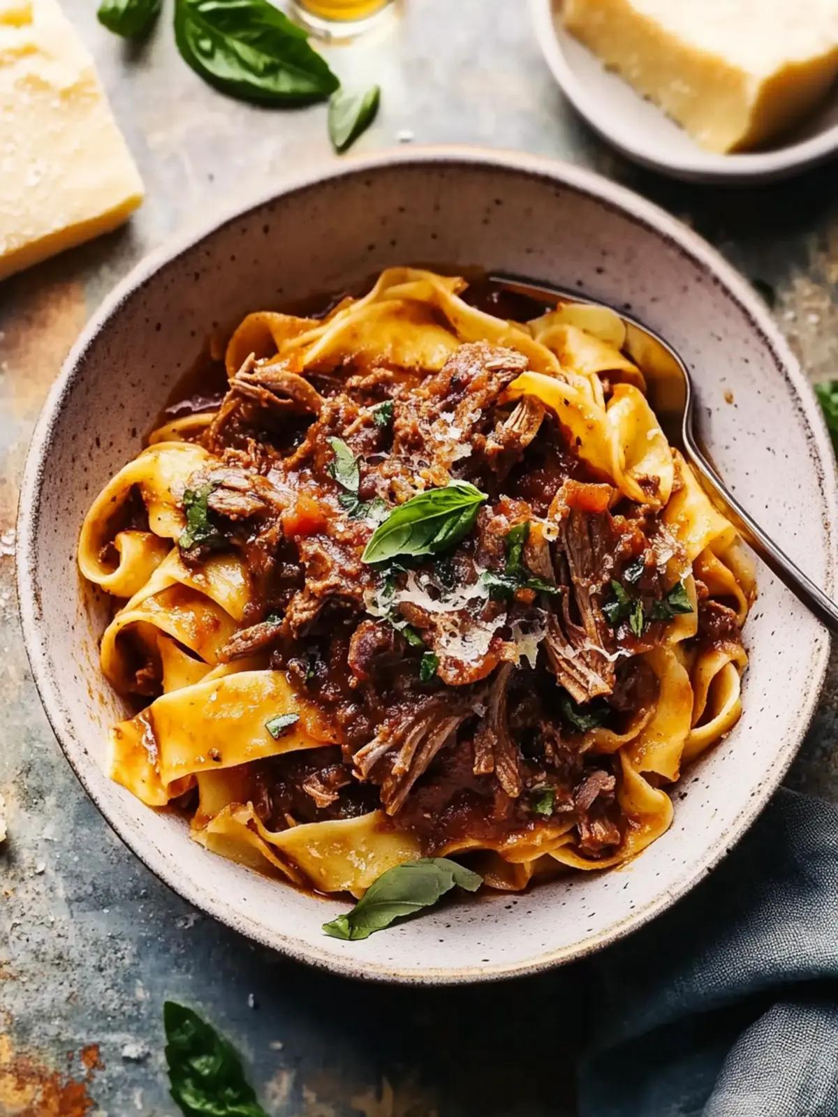 Braised Beef Short Rib Ragu with Pappardelle